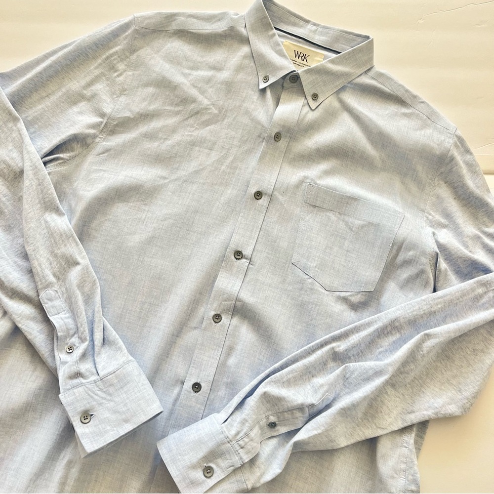 W.R.K The Reworked Shirt Blue - Picture 2 of 5